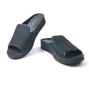 Jeffrey Campbell Havana Last Fling Wedge Jelly Slip On Slides